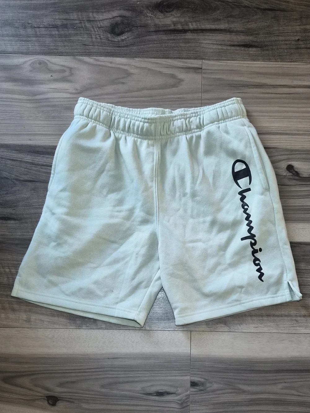 Champion Light Mint Logo Sweat Shorts S/M